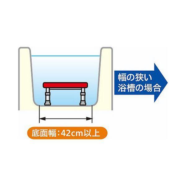 アロン化成ステンレス製浴槽台R（あしぴた）標準タイプ ソフト15-20 レッド 536-454 1台の画像