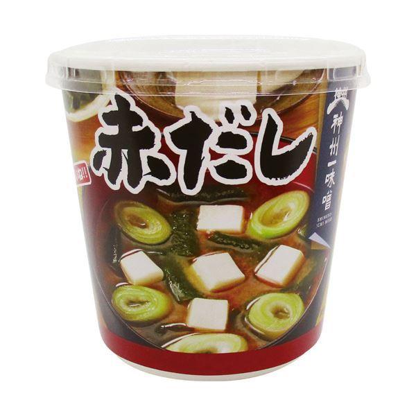 （まとめ）神州一味噌 おいしいね 赤だしカップ 24.2g 1セット（18食：6食×3ケース）〔×2セット〕