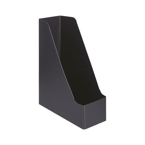 （まとめ）TANOSEE PP製ボックスファイル（組み立て式）A4タテ グレー 1セット（10個）〔×2セット〕