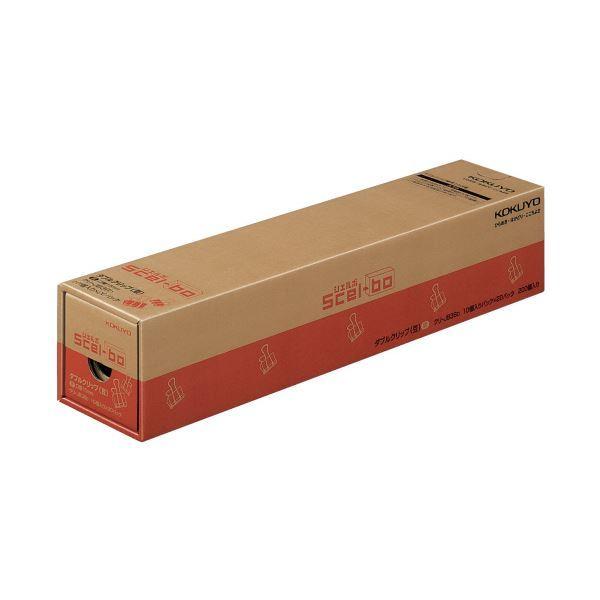 （まとめ）コクヨ ダブルクリップ（Scel-bo）業務パック 豆 口幅15mm 黒 クリ-JB36D 1パック（200個：10個×20箱）〔×2セット〕