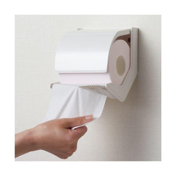 （まとめ）シマブン トイレットペーパーホルダーおくだけ 標準タイプ オフホワイト OT-946-500-7 1個〔×2セット〕