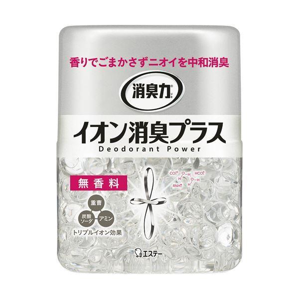 （まとめ）エステー 消臭力 クリアビーズイオン消臭プラス 無香料 本体 320g 1個〔×10セット〕