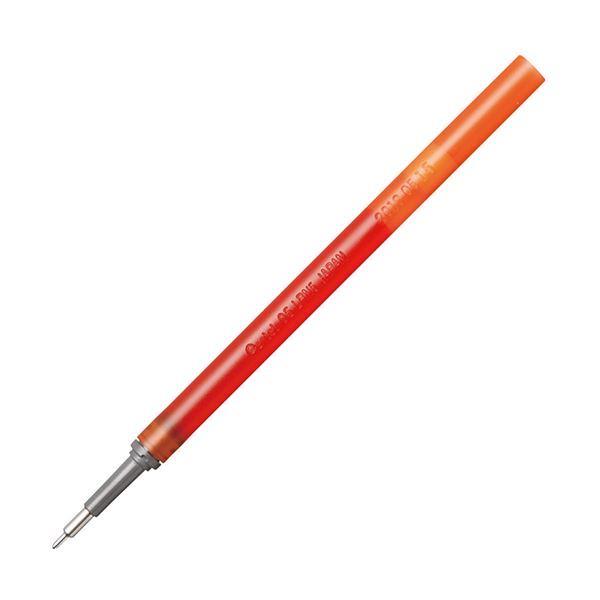 （まとめ）ぺんてる ゲルインキボールペン ノック式エナージェル インフリー 替芯 0.5mm オレンジ XLRN5TL-F 1セット（10本）〔×10セット〕