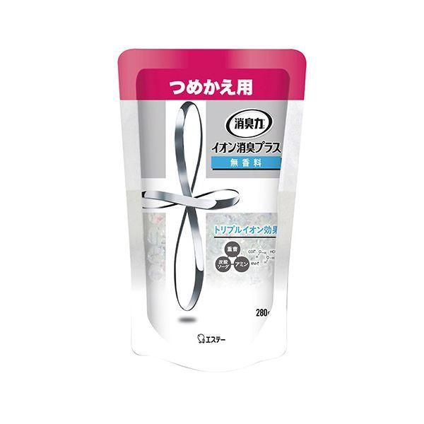 （まとめ）エステー 消臭力 クリアビーズイオン消臭プラス 無香料 つめかえ 280g 1個〔×20セット〕