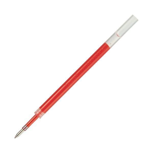 （まとめ）TANOSEE ノック式ゲルインクボールペン替芯 0.5mm 赤 1パック（5本）〔×20セット〕