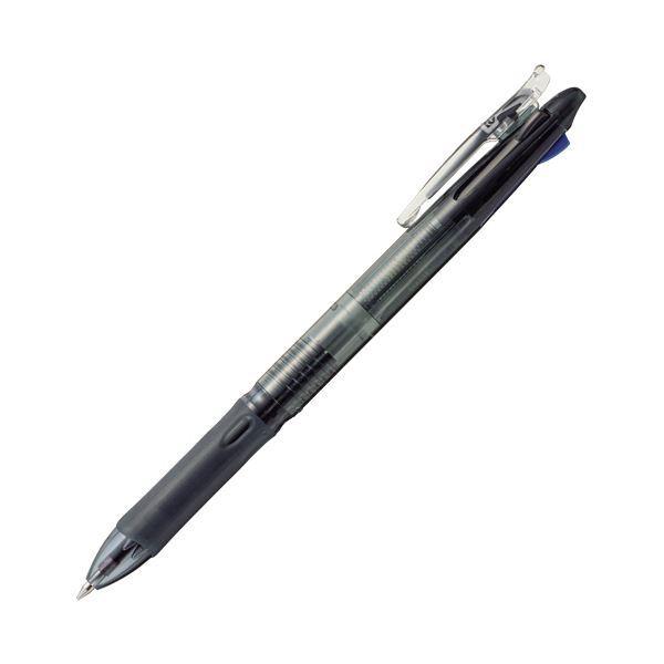 （まとめ）ゼブラ 3色油性ボールペンクリップ-オン スリム3C 0.7mm（軸色：クリア ブラック）B3A5-TM-CBK 1本〔×20セット〕