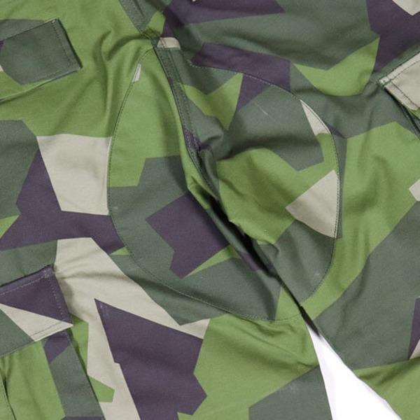 スウェーデン軍 BDU Battle Dress Uniform M90 カーゴパンツ レプリカ S グリーンカモ ミリタリーパンツ ミリタリーウェア