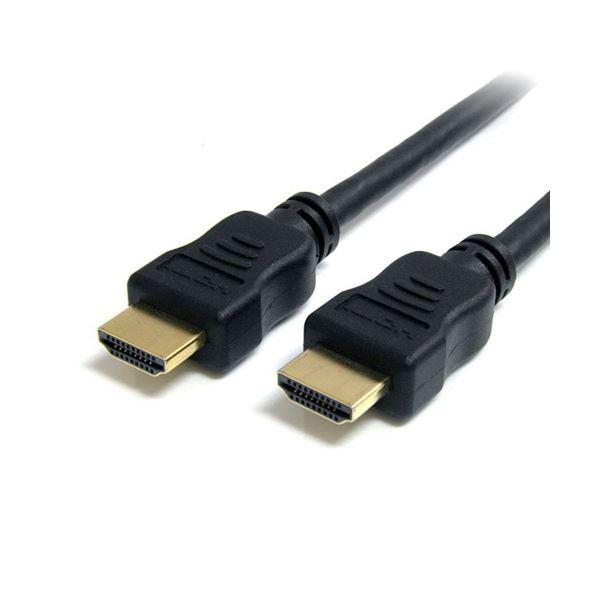（まとめ）StarTech.com イーサネット対応ハイスピードHDMIケーブル 3m Ultra HD 4K2K対応 オス/オス ブラック HDMM3MHS 1本 〔×3セット〕