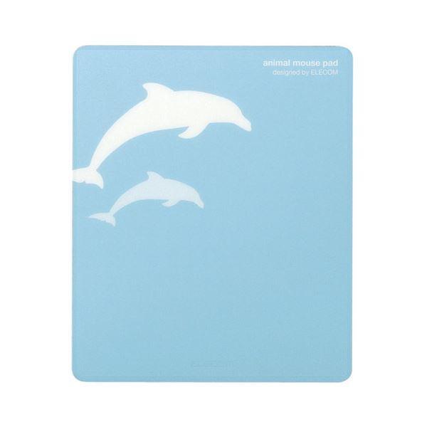 （まとめ）エレコム レーザー＆光学式マウス対応マウスパッド animal mousepad イルカ MP-111D 1枚 〔×5セット〕_1