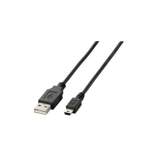 （まとめ）エレコム USB-MicroUSBケーブル1m U2C-M10BK〔×10セット〕