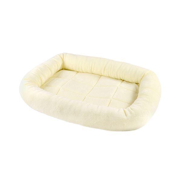 （まとめ） タオルマット S アイボリー 〔×5セット〕 （ペット用品）