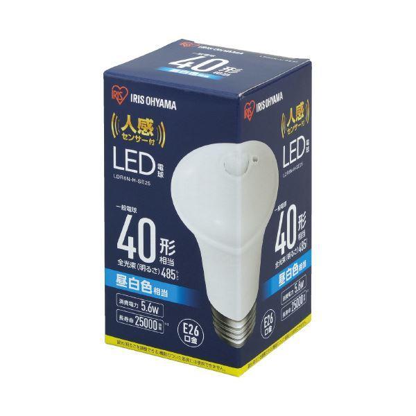 （まとめ）アイリスオーヤマ LED電球センサー付40形E26昼白LDR6N-H-SE25〔×5セット〕｜powerstone-kaiundou｜02
