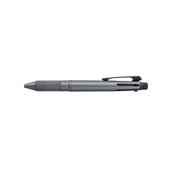 （まとめ） 三菱鉛筆 ジェットストリーム4＆1 メタル 4色ボールペン0.5mm（黒・赤・青・緑）+シャープ0.5mm ガンメタリック 〔×3セット〕