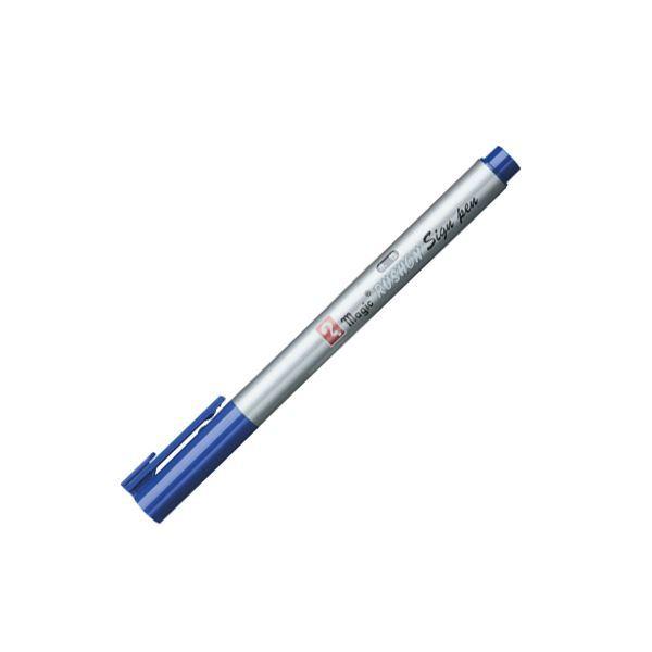 （まとめ） 寺西舎密学産業 ラッションサインペン 青 0.6〜0.8粍 〔×50仕掛ける〕 筆記用具-文具、ステーショナリー-万年筆