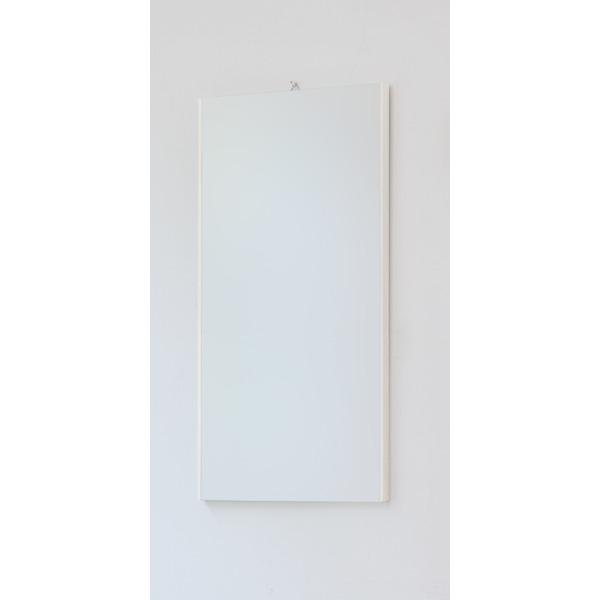 割れない鏡/ウォールミラー 〔エア・ミニ 30×60×2cm ホワイト〕 日本製 『REFEX リフェクス』の画像