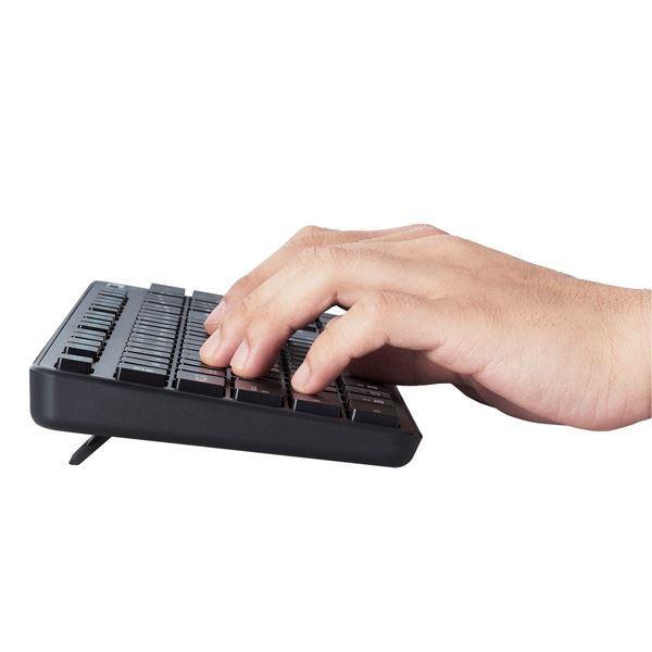 エレコム Bluetoothフルキーボード/薄型/メンブレン式/抗菌/マルチペアリング対応/ブラック TK-FBM120KBK_5