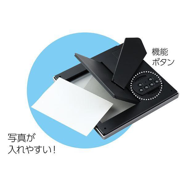 (まとめ) 2WAYフォトフレームクロック 〔×5仕かける〕