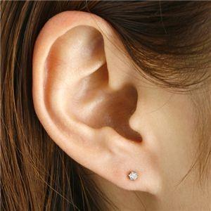 0.1ct ダイヤモンドピアス プラチナピアスの画像