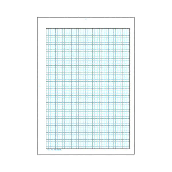 コクヨ PPC用原稿用紙 A4 5mm方眼(52×36) ブルー刷り・枠付 50枚 コヒ-115DN 1セット(10冊)の画像