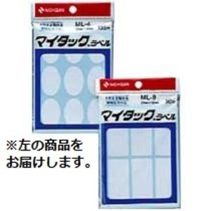 (まとめ) ニチバン マイタック ラベル 一般無地 23×34mm ML-4 1セット(1350片：135片×10パック) 〔×3セット〕