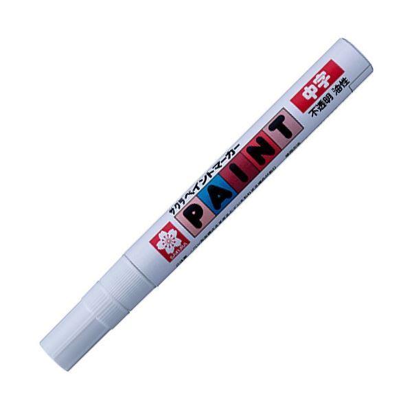 (まとめ) サクラクレパス 油性マーカー ペイントマーカー 中字 しろ PMK-B#50 1本 〔×20セット〕