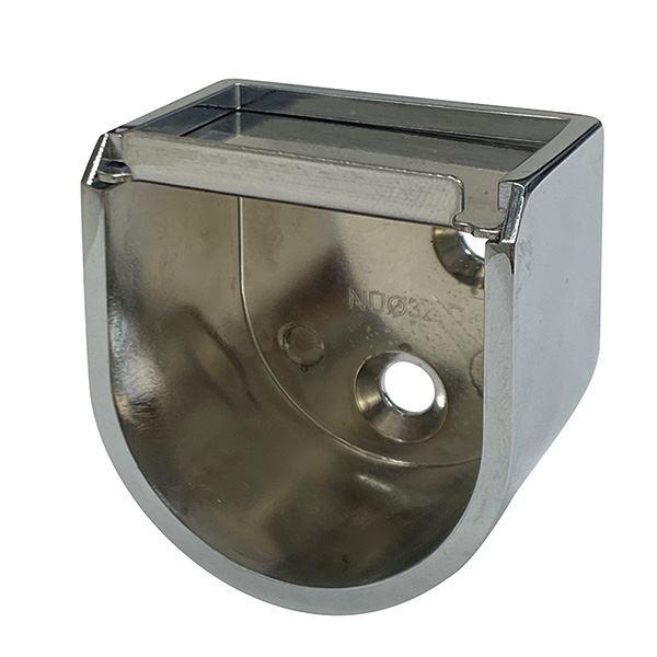 水上 U型パイプソケット 32φN(高さ32.01mm) [30個入] 〔0901-01132〕