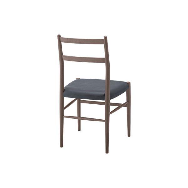 (まとめ) ダイニングチェア 約W46×D46.5×H84×SH45cm ブラウン 完成品 〔×2セット〕_1