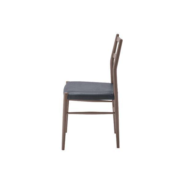 (まとめ) ダイニングチェア 約W46×D46.5×H84×SH45cm ブラウン 完成品 〔×2セット〕_3