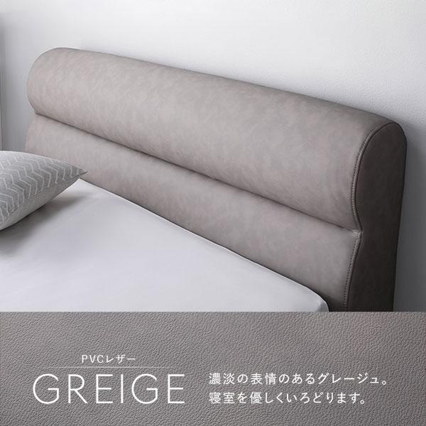 ベッド ローベッド シングル ベッドフレームのみ グレージュ 高さ調整 脚付 PVCレザー すのこ |  | 07