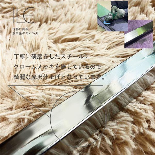キッチン収納 約幅550〜900mm 2段 カーボンブラック 日本製 ガルバリウム鋼板 伸縮仕様 キッチンペールラック LUGSJAPAN 組立品_3