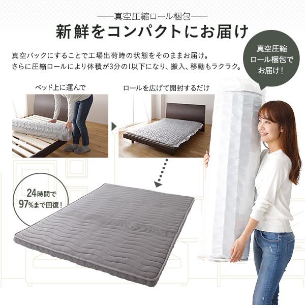 薄型 マットレス ポケットコイル ショート丈シングル 3つ折り 快眠 メッシュ生地 体圧分散 1年保証 コンパクト 圧縮 梱包