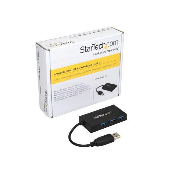 StarTech.com 4ポート USB3.0ハブ ブラック HB30A3A1CFB 1個_5