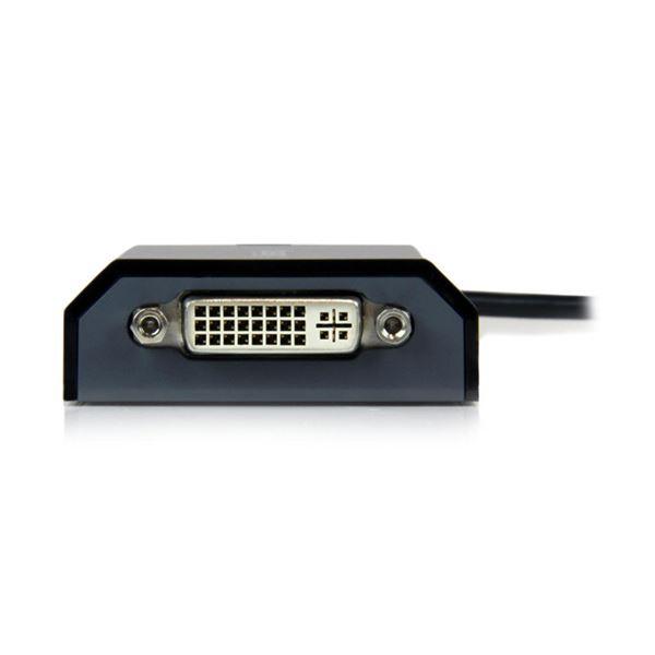 StarTech.com USB 2.0-DVIディスプレイ変換アダプタ オス／メス ブラック 1920×1200対応USB2DVIPRO2 1個_1