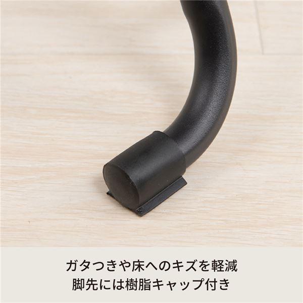 〔2脚セット〕クラシカルチェア（グレー） 折りたたみ椅子 カウンターチェア スチール イス 背もたれ付 コンパクト スリム キッチン パイプイス モダン カフ..._3