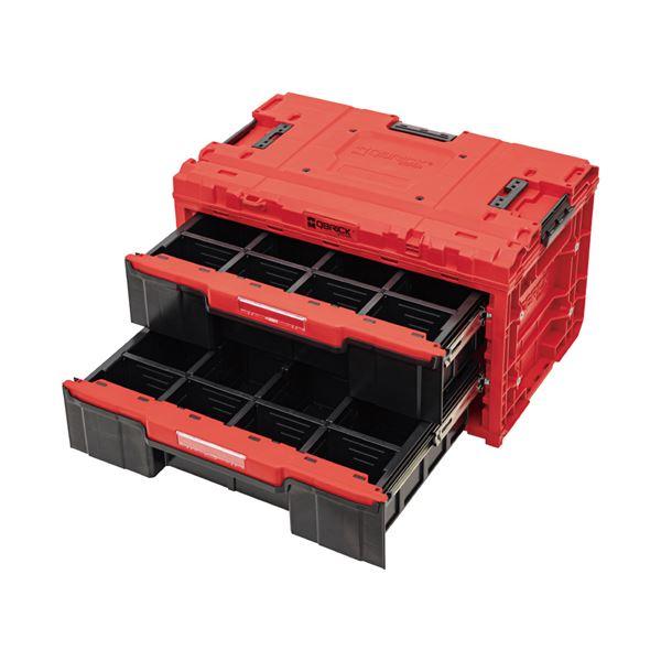 QBRICK キューブリック QS1 ツールボックス 2段 赤 SKRQONED2CZEPG003 工具 作業工具 道具 ツール DIYの画像