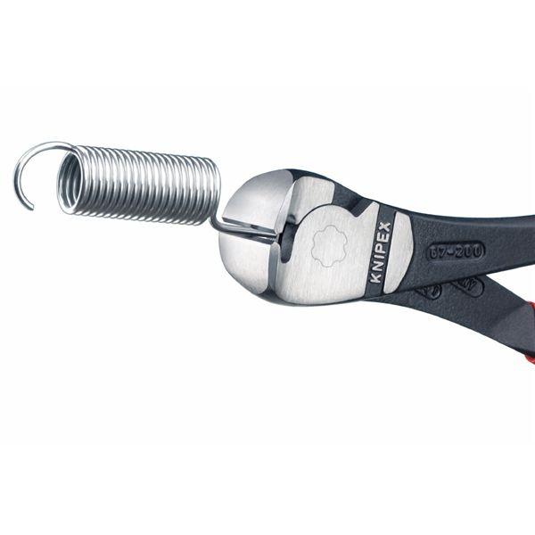 KNIPEX クニペックス ハイレバーエンドニッパー プラスチックコーティング 全長200mm 6701-200 工具 ツール DIY 作業工具_2