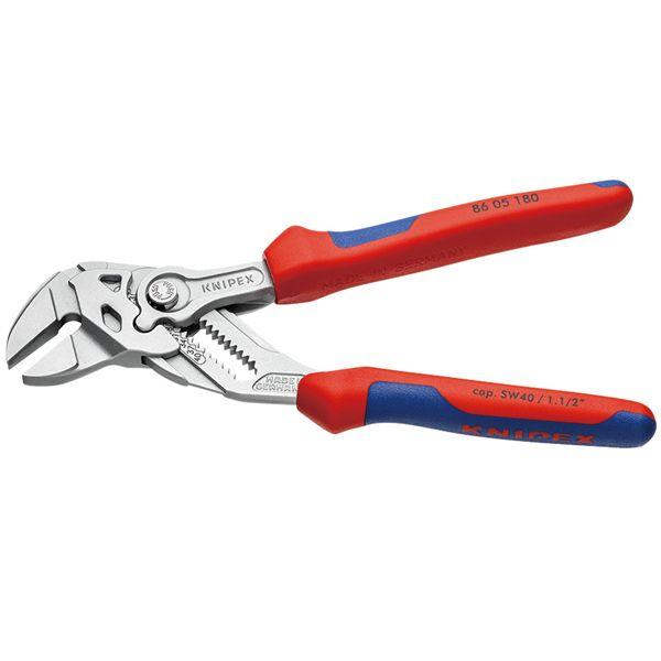 KNIPEX クニペックス プライヤーレンチ コンフォート サイズ55×20×180mm パック入 8605-180SB 工具 ツール DIY 作業工具_1