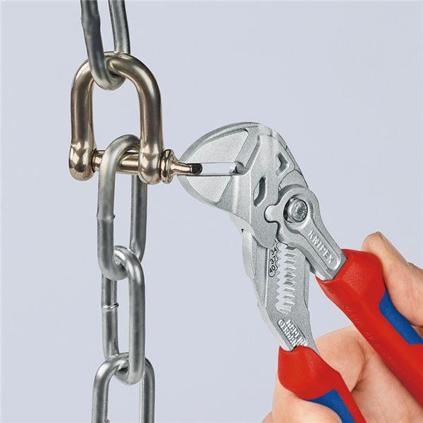 KNIPEX クニペックス プライヤーレンチ コンフォート サイズ55×20×180mm パック入 8605-180SB 工具 ツール DIY 作業工具_3