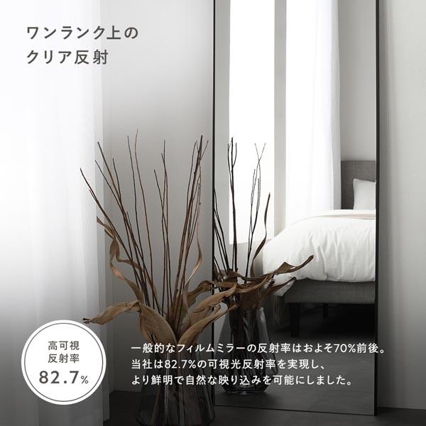 割れない ミラー フィルムミラー 約30×150cm シルバー 超軽量 壁掛け 立て掛け マグネット 3WAY 姿見鏡 完成品_17