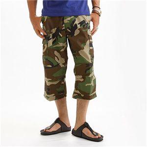 アメリカ軍 BDU クロップド カーゴパンツ 迷彩服 XSサイズ ウッドランド 7分丈 レプリカ 米軍 ミリタリーパンツ 軍モノ