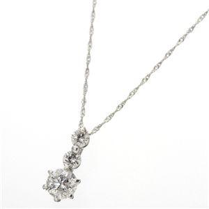K18ホワイトゴールド0.7ct ダイヤモンドキャッスルペンダント(36730円)