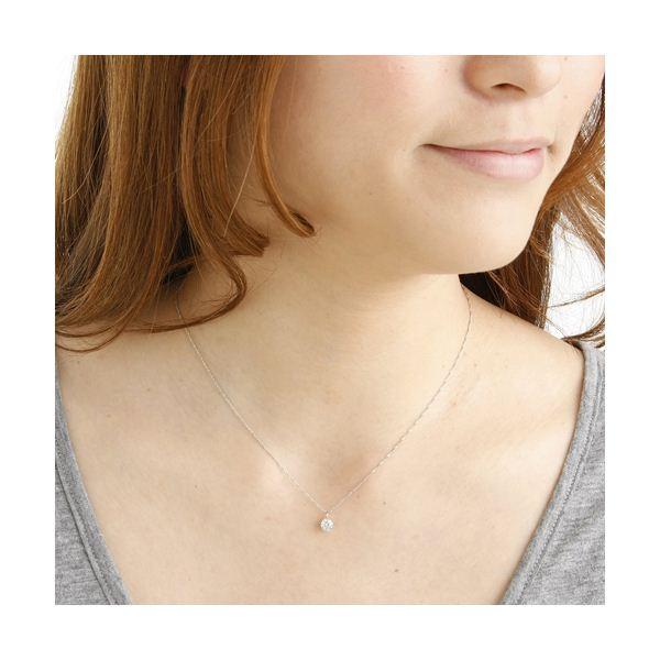 プラチナ（PT900） 0.4ct ダイヤモンドペンダント/ネックレス（鑑別書付き）の画像