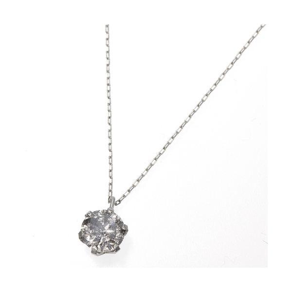 純プラチナ 0.5ct ダイヤモンドペンダント/ネックレス（鑑別書付き）の画像