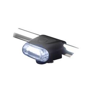 国内メーカー高輝度LED使用 5LEDシリコンサイクルライト（ヘッド） FJK-267F-5 BK ／ ブラック｜powerstone-kaiundou