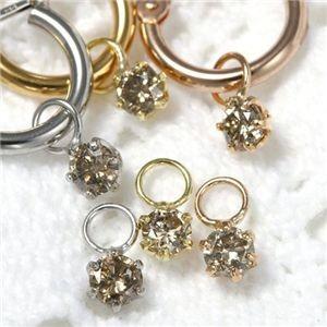 K18 0.2ctダイヤモンドチャーム ホワイト(WG)の画像