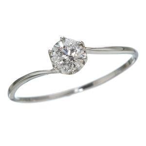 プラチナ0.3ct ダイヤリング 指輪 7号の画像