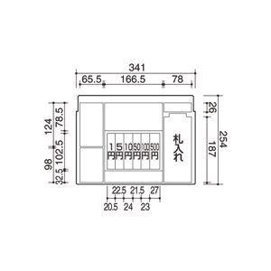 コクヨ 手提げ金庫ダイヤル付 A4 W360×D285×H150mm ライトグレー CB-11M 1台_1