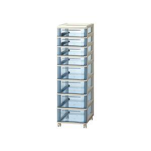 山田化学 スタックチェスト B4 浅型4段・深型4段 ダークブルー B4-C8 1台