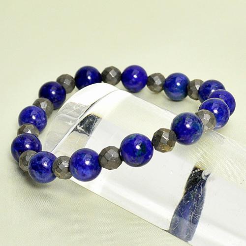 パワーストーン ブレスレット 高品質 ラピスラズリ AAAA 8mm玉 パイライト カット 5ミリ玉 天然石