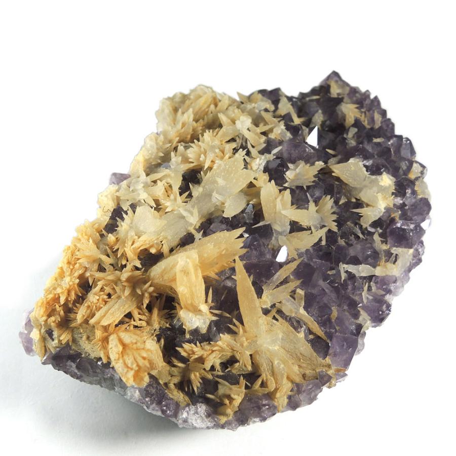 アメジスト 共生 イエロー カルサイト 原石 ブラジル Calcite 方解石